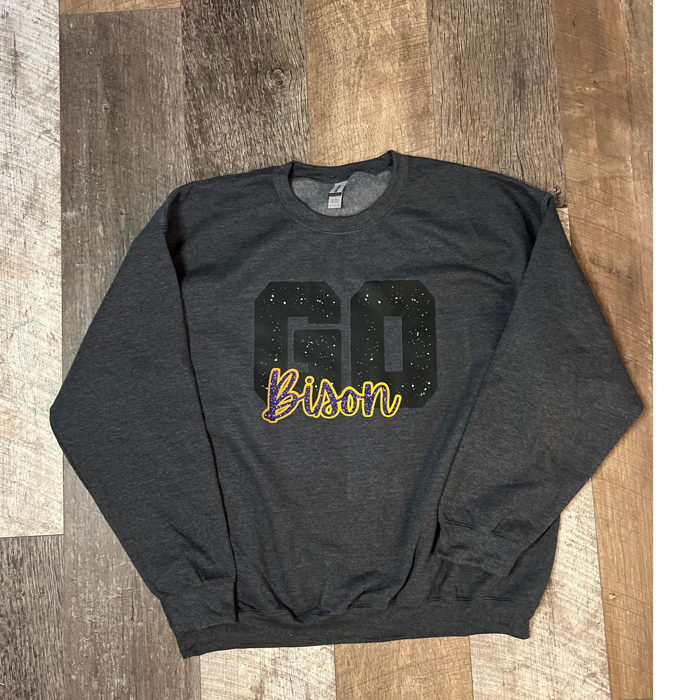 Go Bison Crew Neck Sweatshirt