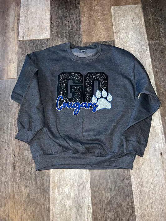 Go Cougars Crew Neck Sweatshirt