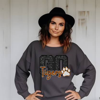 Go Tigers Crew Neck Sweatshirt